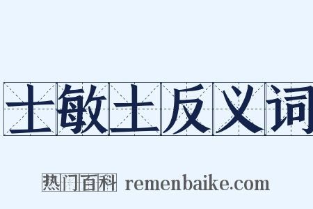 士敏土反义词是什么意思的图片